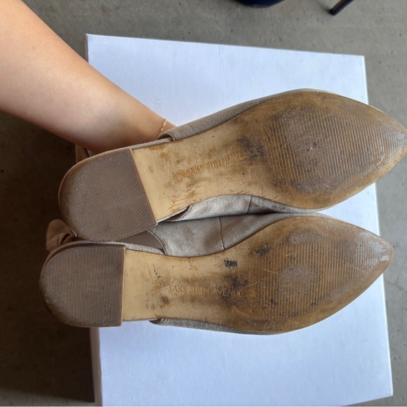 Saks fifth ave. Suede flats - Picture 4 of 6